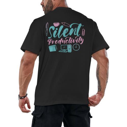 Introvert Office Staff Secretary Administrative Assistant Men's Back Print T-Shirt - Raresse