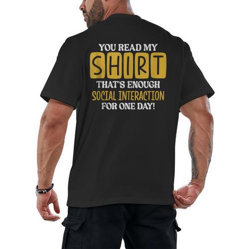 Introvert Quote Motivational For Men Women Kids Men's Back Print T-Shirt - Raresse
