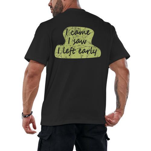 Introvert Shy Person Joke Anti-Social Quote Men's Back Print T-Shirt - Raresse
