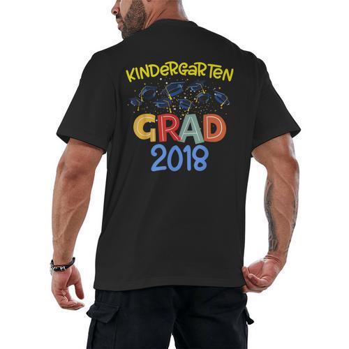 Kids Kindergarten Graduation Graduate Shirt Men's Back Print T-Shirt - Best Gift Smart