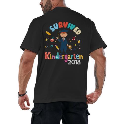 Kindergarten Graduation 2018 T Shirt Graduate Men's Back Print T-Shirt - Best Gift Smart
