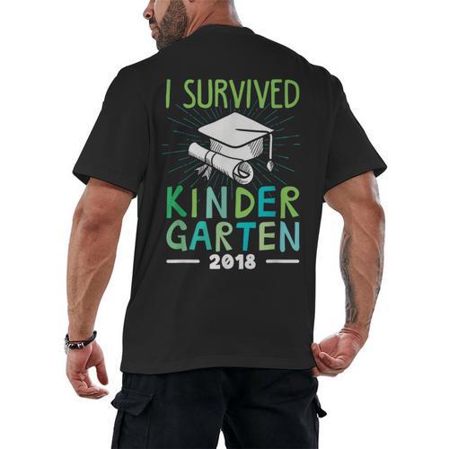 Kindergarten Graduation Graduate t Shirt 2018 Men's Back Print T-Shirt - Best Gift Smart
