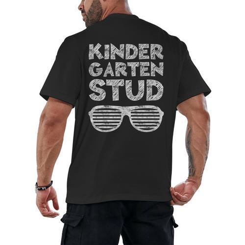Kindergarten Stud Shirt Girl Boy Back To School Graduation Men's Back Print T-Shirt - Best Gift Smart