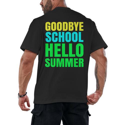 Last Day Of School Shirt Teacher Tee Graduation Men's Back Print T-Shirt - Best Gift Smart