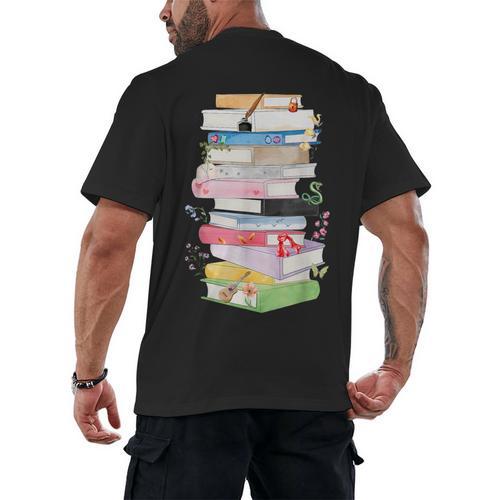 Life Of A Reader Book Lovers Book Nerds Bookworm Men's Back Print T-Shirt - Bookorys