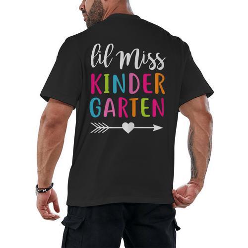 Lil Miss Kindergarten Grad Shirt Graduation Shirts 2018 Men's Back Print T-Shirt - Best Gift Smart