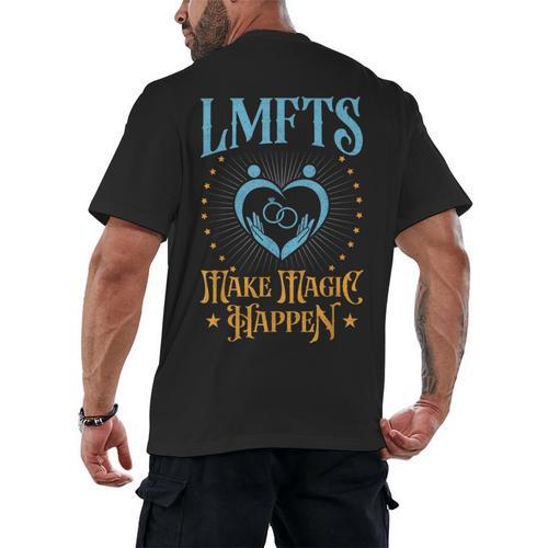 LMFT Graduation Licensed Marriage And Family Therapist LMFT Men's Back Print T-Shirt - Best Gift Smart
