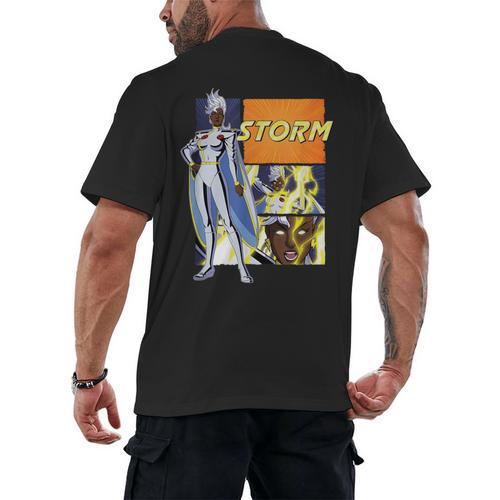 Marvel X-Men '97 Storm Vintage Classic Comic Book Panels Men's Back Print T-Shirt - Bookorys CA