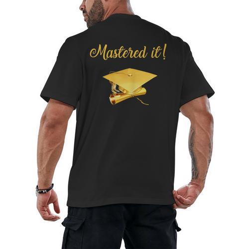 Mastered It Shirt Graduation MD Graduate Men's Back Print T-Shirt - Best Gift Smart