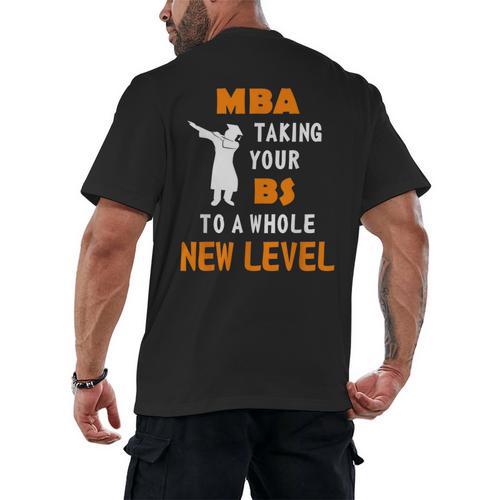 Masters Degree Graduation Shirt For MBA Grad Student Men's Back Print T-Shirt - Best Gift Smart