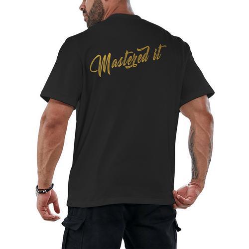 Masters Graduation Mastered It Cute Shirt Men's Back Print T-Shirt - Best Gift Smart