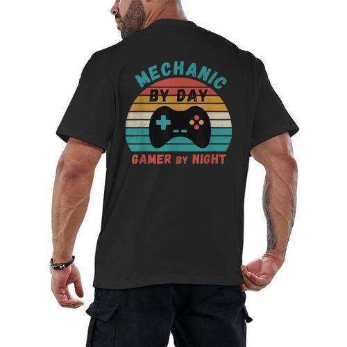 Mechanic Birthday For Graduation Or Christmas Men's Back Print T-Shirt - Best Gift Smart