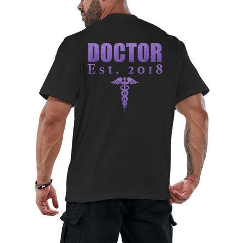 Medical Student Shirt Doctor Graduation Tshirt MD DO Degree Men's Back Print T-Shirt - Best Gift Smart