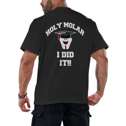 Molar Dentist Dental Hygienist Graduation Shirt Men's Back Print T-Shirt - Best Gift Smart
