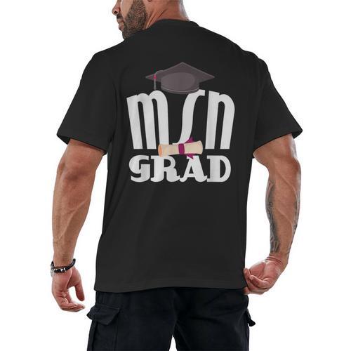 MSN Masters Graduation Men Women Son Daughter Men's Back Print T-Shirt - Best Gift Smart