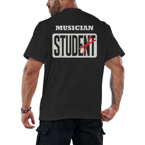 MUSICIAN Student Shirt Graduation MUSICIAN Stud Men's Back Print T-Shirt - Best Gift Smart