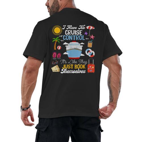 I Have No Cruise Control-It’s Like They Just Book Themselves Men's Back Print T-Shirt - Bookorys