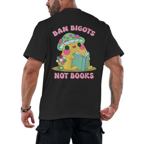 Do Not Forbid Fanatics Books Funny Mushroom Books Reading Men's Back Print T-Shirt - Bookorys DE