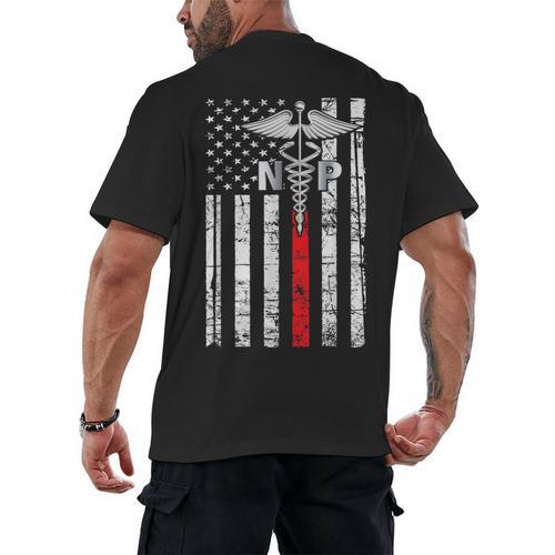 NP Nurse 2026 Practitioner Graduation Vintage Nursing Nurse Men's Back Print T-Shirt - Best Gift Smart