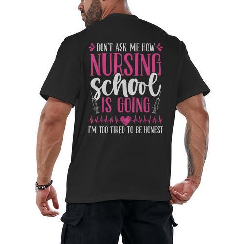 Nursing School Graduate Nurse Graduation Party Men's Back Print T-Shirt - Best Gift Smart