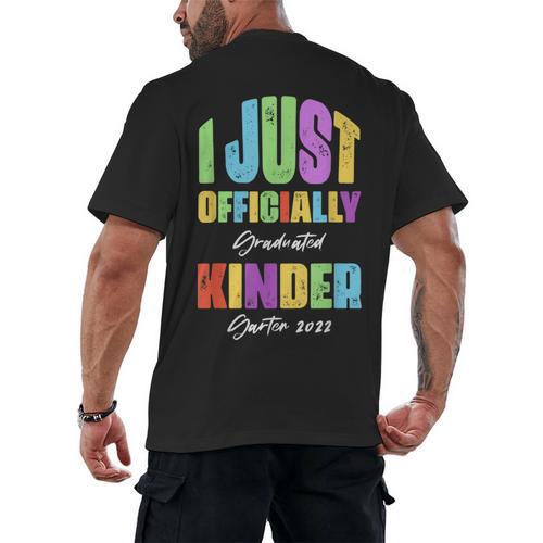 I Officially Graduated Kindergarten Graduation Class Of 2022 Men's Back Print T-Shirt - Best Gift Smart
