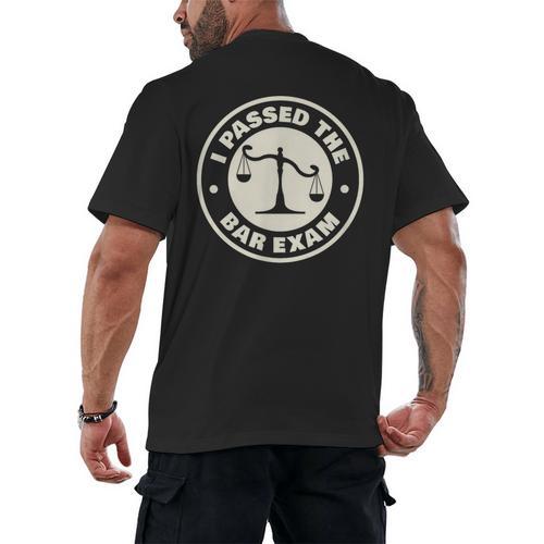 I Passed The Bar Exam For Law School Graduation Men's Back Print T-Shirt - Best Gift Smart