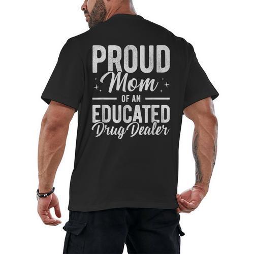 Pharmacy Graduation Pharmacist Educated Drug Dealer Mom Men's Back Print T-Shirt - Best Gift Smart