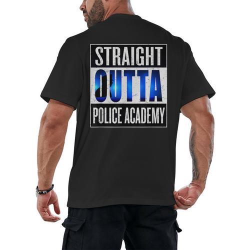 Police Academy Shirt Police Officer Graduation Men's Back Print T-Shirt - Best Gift Smart