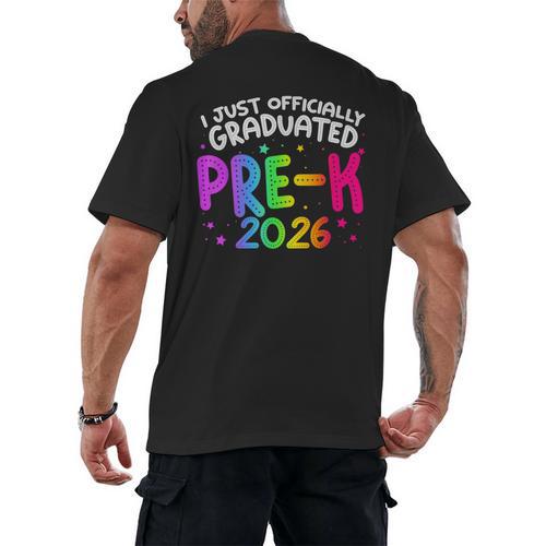 Pre-K Graduation Class Of 2026 Pre-K Graduated 2026 Men's Back Print T-Shirt - Best Gift Smart