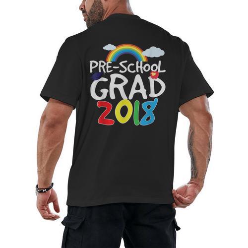 Preschool Graduation 2018 Last Day School Pre K Men's Back Print T-Shirt - Best Gift Smart
