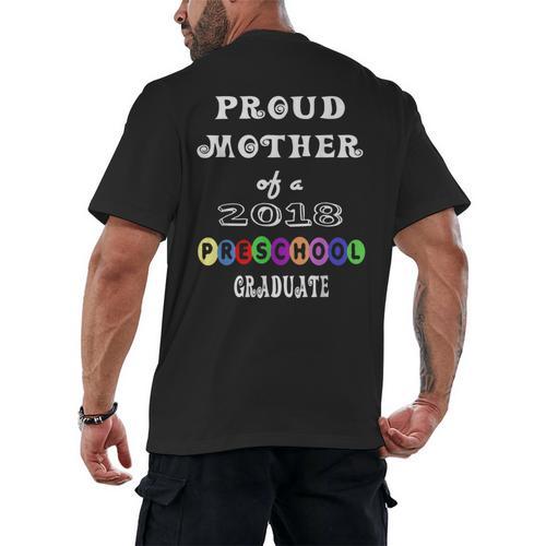 Preschool Graduation Proud Mother Of Class 2018 Men's Back Print T-Shirt - Best Gift Smart