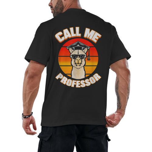 Professor Graduation For PhD Degree Doctor University Men's Back Print T-Shirt - Best Gift Smart