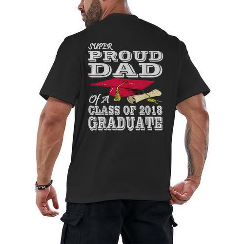 Proud Dad Graduation Shirt 2018 Graduate Tee Men's Back Print T-Shirt - Best Gift Smart
