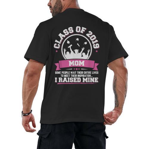 Proud Mom Of A Class Of 2019 Graduate TShirt Graduation Men's Back Print T-Shirt - Best Gift Smart