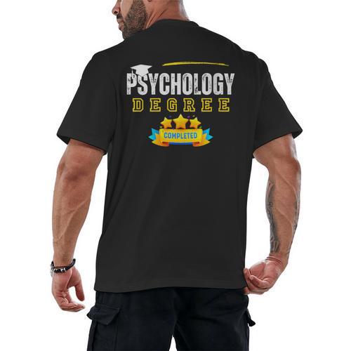 Psychology Degree Graduation Senior Celebration Grad Party Men's Back Print T-Shirt - Best Gift Smart