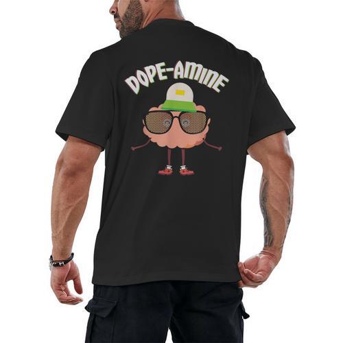 Psychology Major PsyD PhD 2024 Dopamine Graduation Men's Back Print T-Shirt - Best Gift Smart