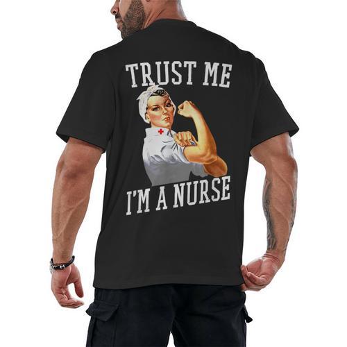 Rosie Riveter Nurse Shirt Nurse Graduation Shirt Men's Back Print T-Shirt - Best Gift Smart