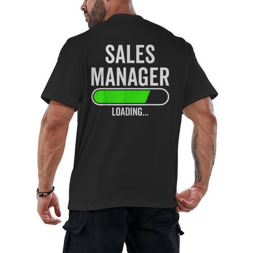 Sales Manager Loading Graduation Graduate New Job Men's Back Print T-Shirt - Best Gift Smart