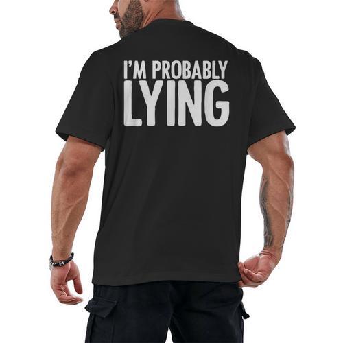 Sarcasm Humor Sassy Quote For Introvert People Men's Back Print T-Shirt - Raresse