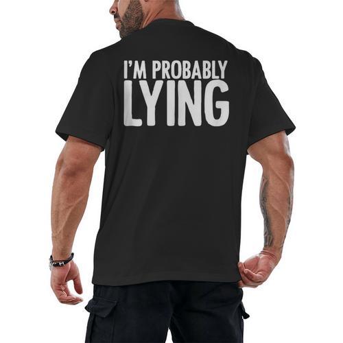 Sarcasm Humor Sassy Quote For Introvert People Men's Back Print T-Shirt - Raresse