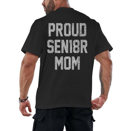 SEN18R Mom Shirt Senior Grad 2018 Graduation Party T-Shirt Men's Back Print T-Shirt - Best Gift Smart