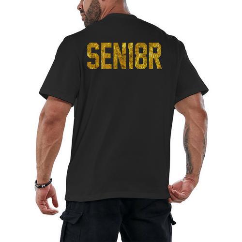SEN18R Senior 2018 High School Graduation Party T-Shirt Men's Back Print T-Shirt - Best Gift Smart