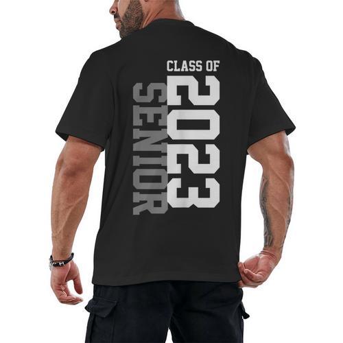 Senior 2023 Senior 23 Senior Class Of 2023 Graduation Done Men's Back Print T-Shirt - Best Gift Smart