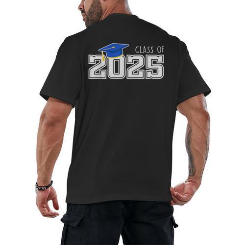 Senior 2025 Class Of 2025 Seniors Graduation 2025 Senior 25 Men's Back Print T-Shirt - Best Gift Smart