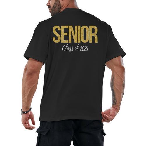 Senior 2025 Graduation Class Of 2025 Senior Men Women Men's Back Print T-Shirt - Best Gift Smart