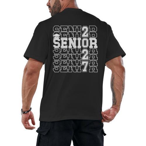 Senior 2027 Class Of 2027 Graduation Senior Grad 2027 Men's Back Print T-Shirt - Best Gift Smart