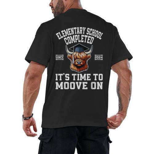 Senior Class Of 2024 Elementary School Graduation Men's Back Print T-Shirt - Best Gift Smart