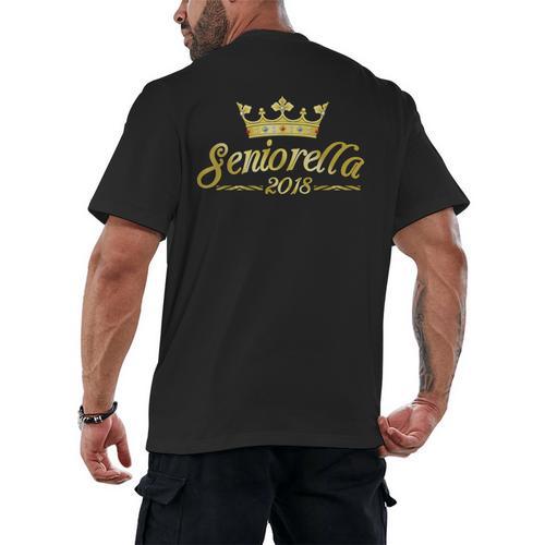 Seniorella 2018 T Shirt Senior Class Of 2018 Graduation Men's Back Print T-Shirt - Best Gift Smart