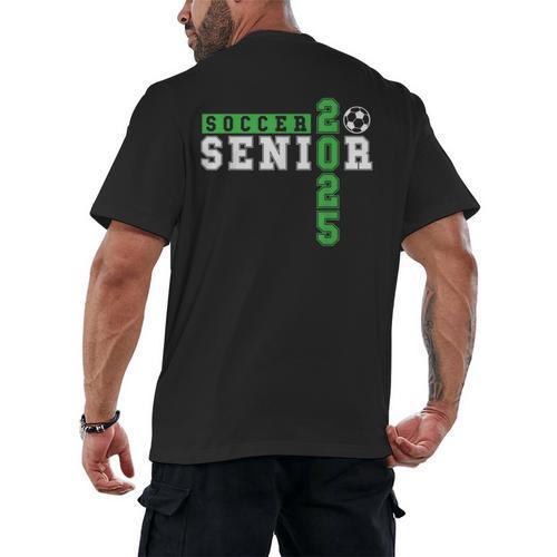 Soccer Senior Night Soccer Senior 2025 Graduation 14 Men's Back Print T-Shirt - Best Gift Smart