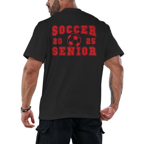 Soccer Senior Night Soccer Senior 2025 Graduation 4 Men's Back Print T-Shirt - Best Gift Smart